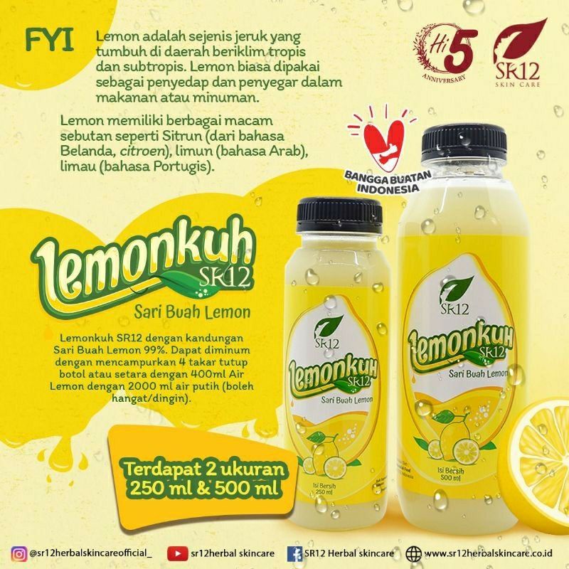 

Terlaris Lemonkuh/Sari Buah Lemon/Imun booster