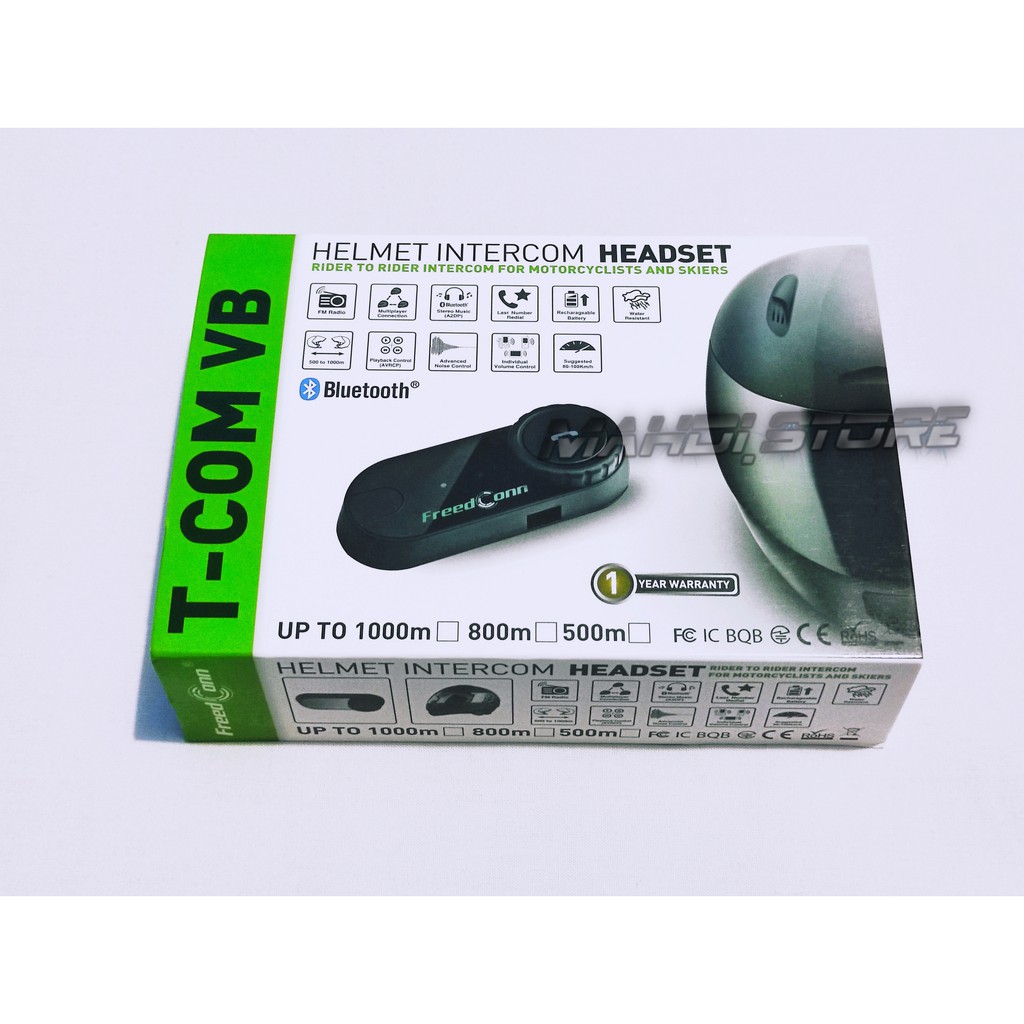 Bluetooth Intercom Helm Freedconn TCOM T-COM VB SC LCD Display Not Sena Packtalk Parani
