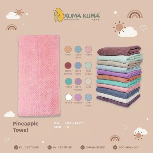 Handuk Pineapple Kuma Kuma 140x70 (super soft)