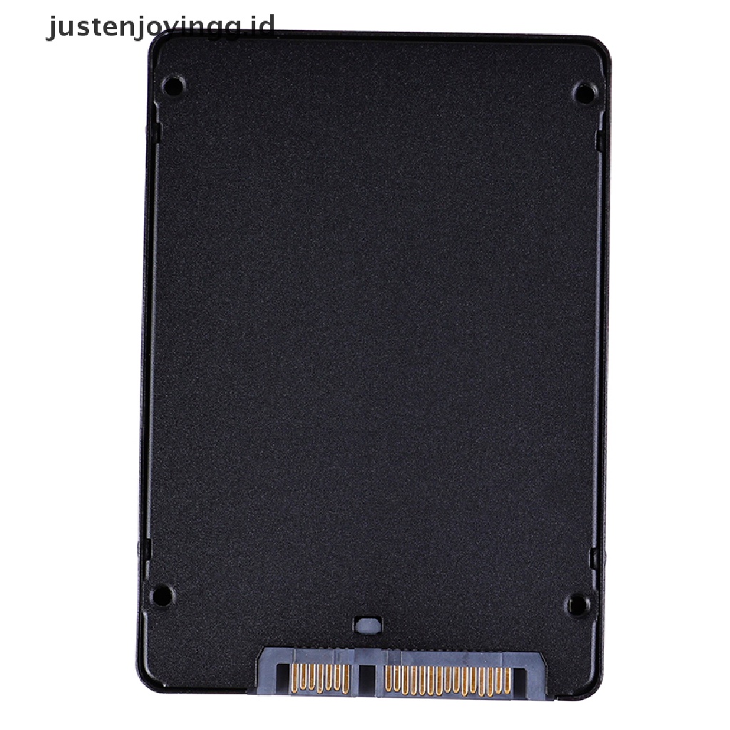 // justenjoyingg.id // Metal mSATA SSD to 2.5&quot; SATA Enclosure Converter Adapter Card SSD Case Tool ~