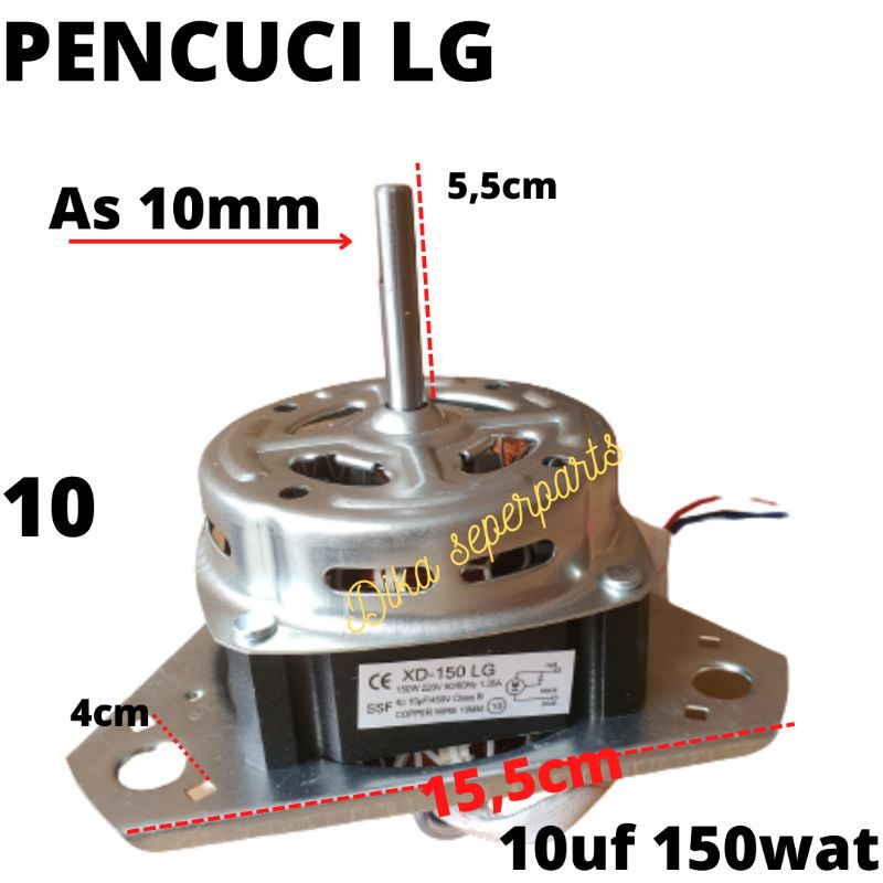 DINAMO MESIN CUCI LG PENCUCI 150WAT 10UF  220V