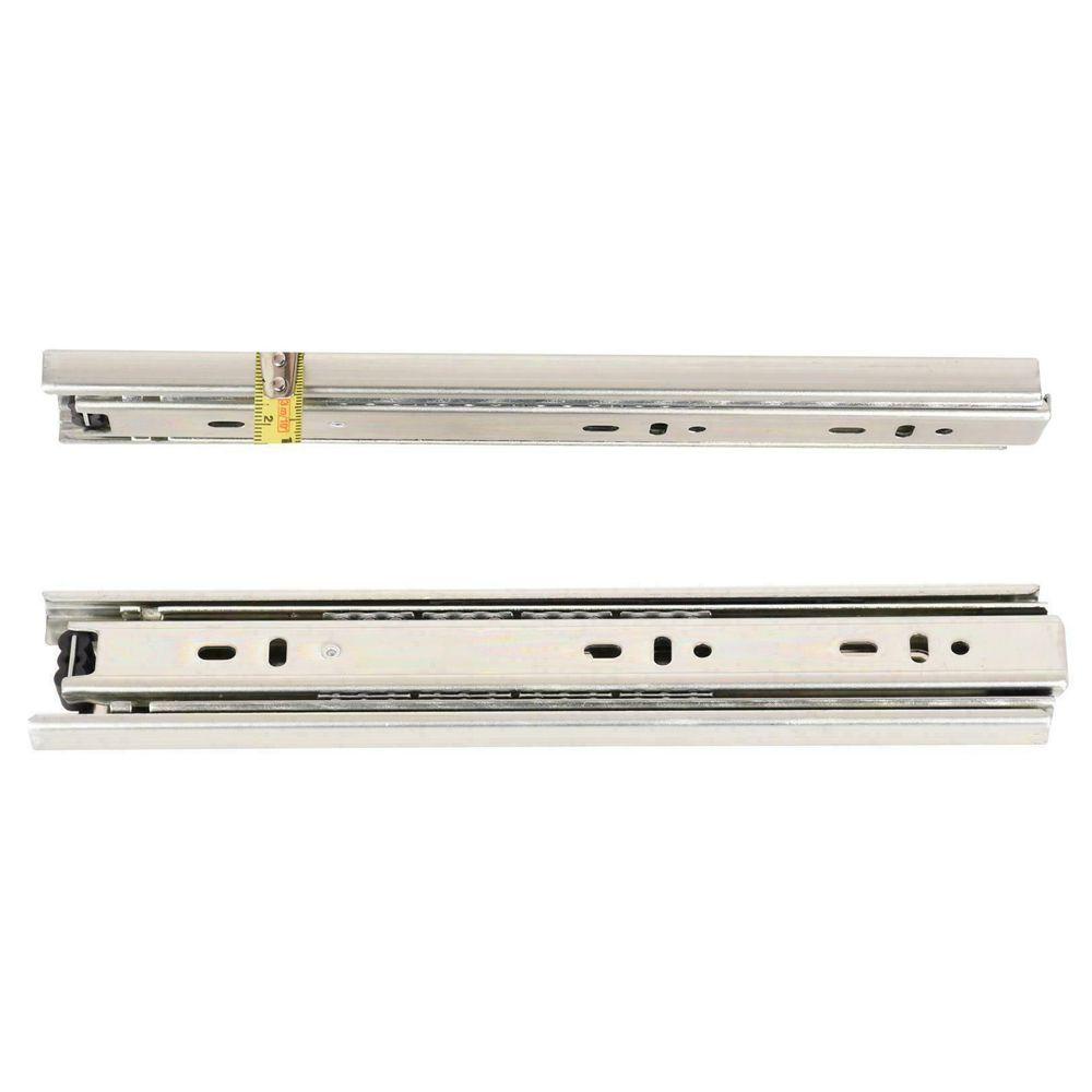 Populer 2pcs Slide Runner Panas Perak Stainless steel Heavy Duty