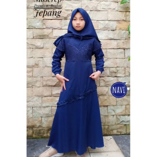 GAMIS FATIMA ANAK / SYAR,I ANAK PUTRI / BAJU MUSLIM ANAK