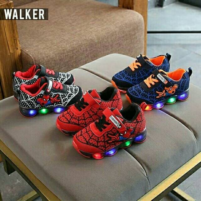 Sepatu Anak Laki Laki LED Import - Sepatu Sneakers Anak M168