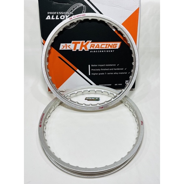 Velg Aloy TK kulit jeruk 18 x 160 TK RACING silver kilat