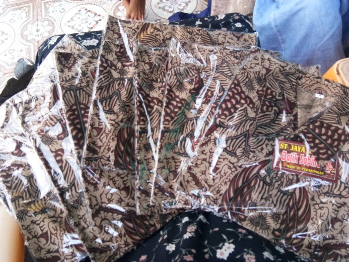 Bswart Batik Hrb026 Kenongo Hem Pendek Padi Pekalongan M L Xl Batik Pria Murah Modern Grosir