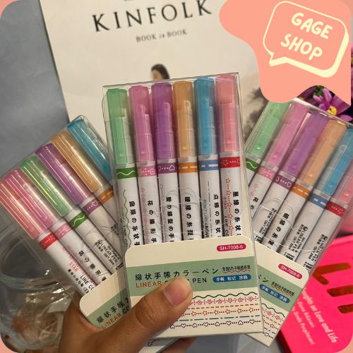 

Set linear color pen pulpen tinta warna warni (1 set = 6 pcs) pena lucu tinta hitam bisa COD pen imut keren pulpen unik atk kebutuhan anak sekolah termurah import
