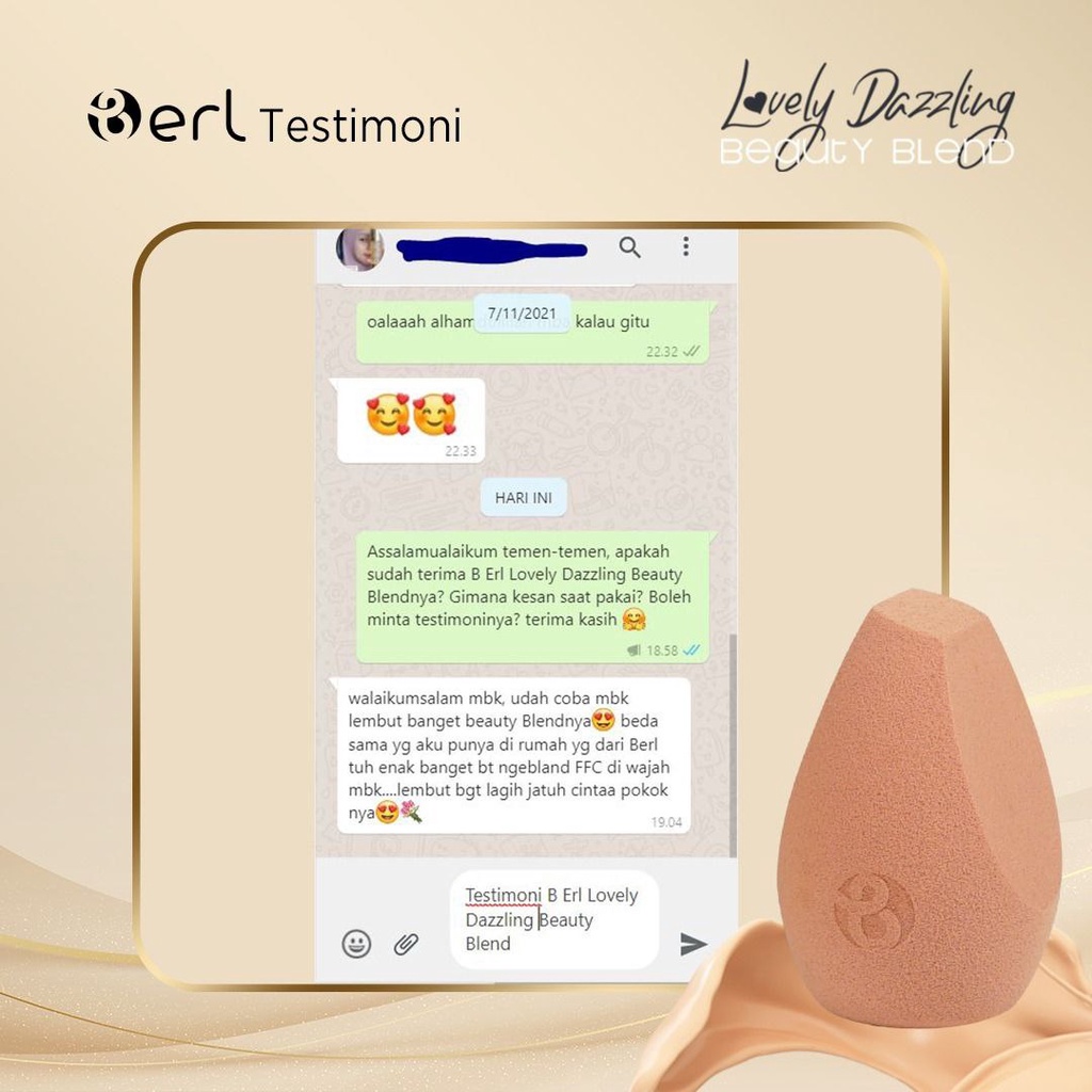 B ERL Lovely Dazzling Beauty Blender