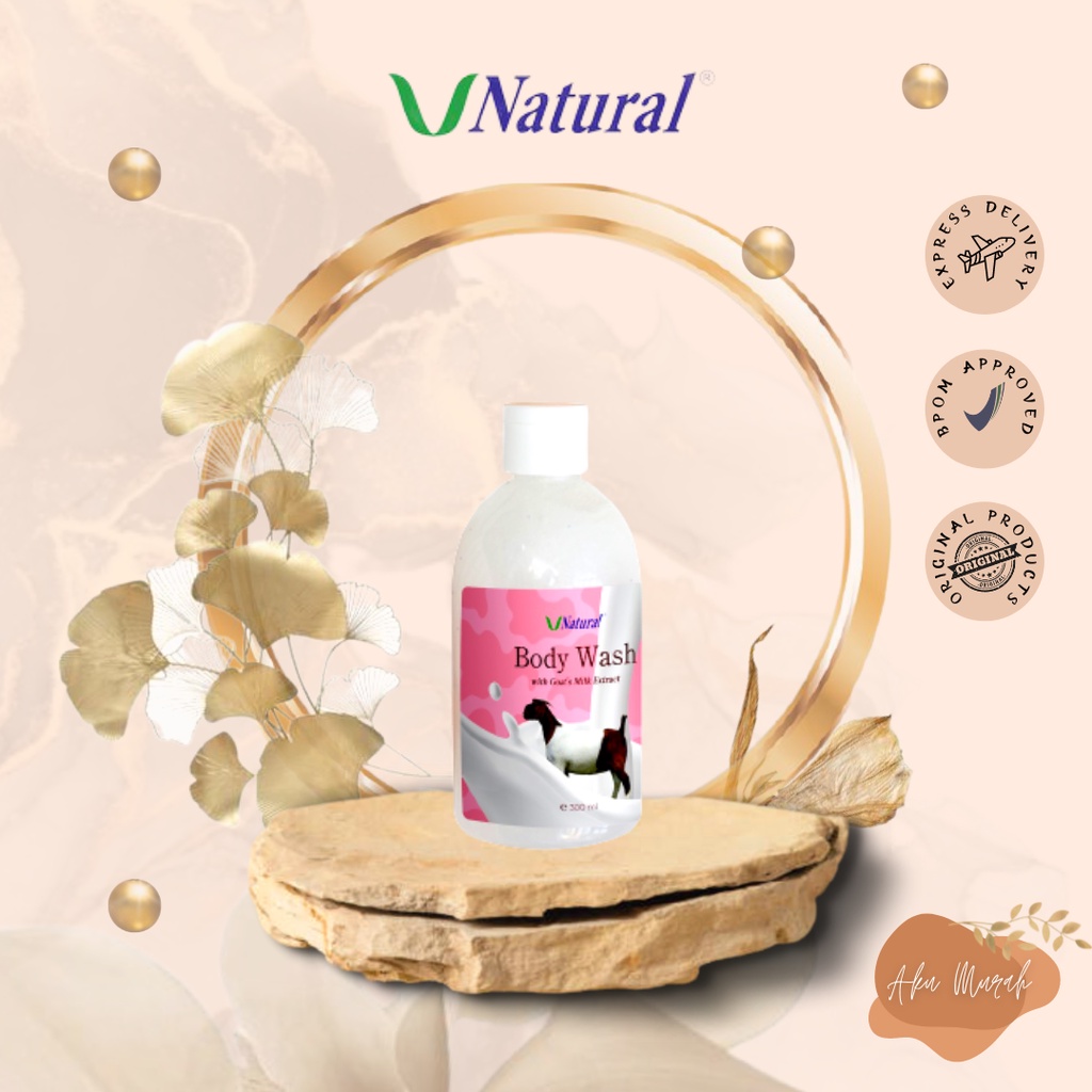 ✨ AKU MURAH ✨ [BARANG SALE] V Natural Brightening Body Wash - Goat Milk ( Susu )