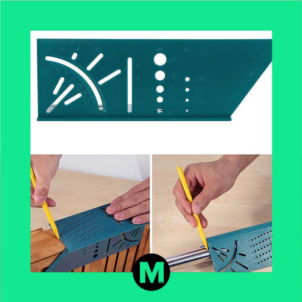 

Houkiper Penggaris Mark Line Gauge T-Type Ruler 90 Degree - HK3D