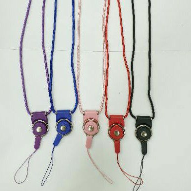 Tali Gantungan HP Handphone Kunci Kartu Bisa Gantung di Leher Model KALUNG Warna Warni