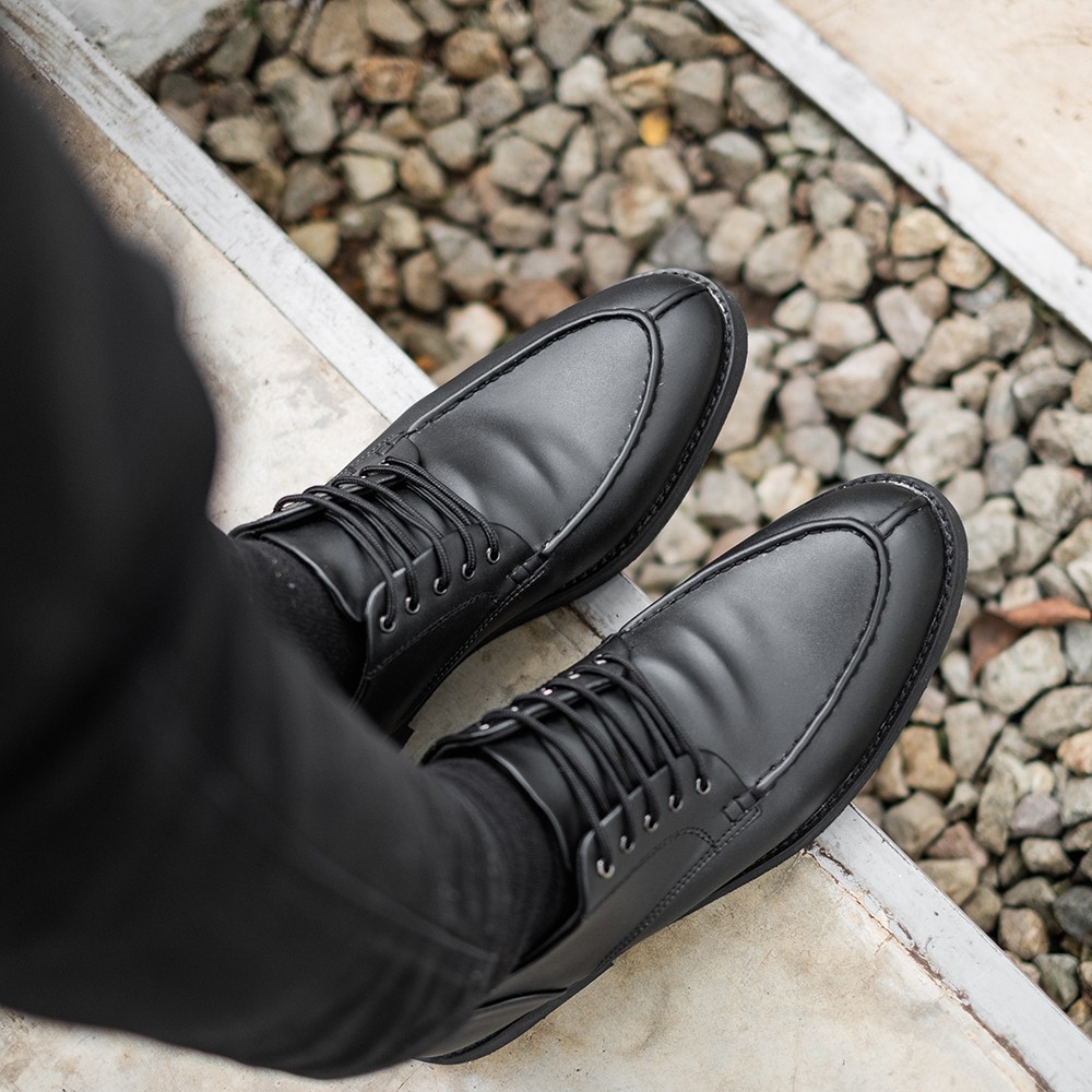 HARVARD BLACK |ManNeedMe x Lvnatica| Sepatu Pantofel Pria Formal / Kantor Derby Shoes ORI