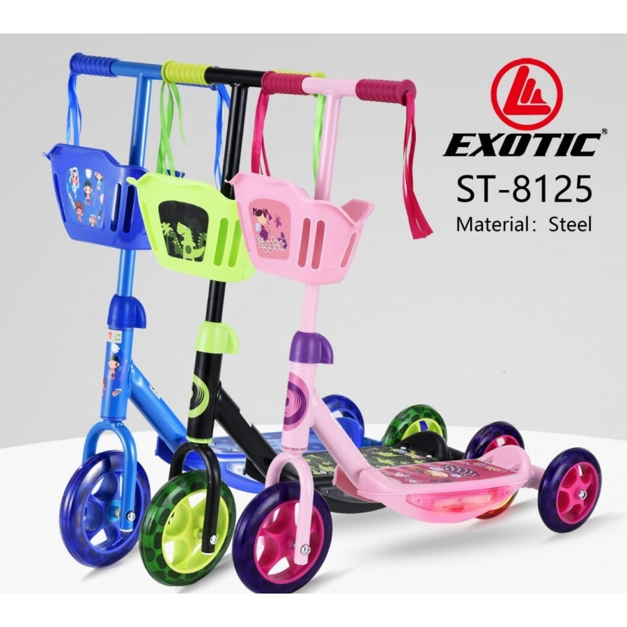 Scooter Skuter Anak Otoped Exotic ST8125 Roda 3 Bisa di Lipat By Pacific-3