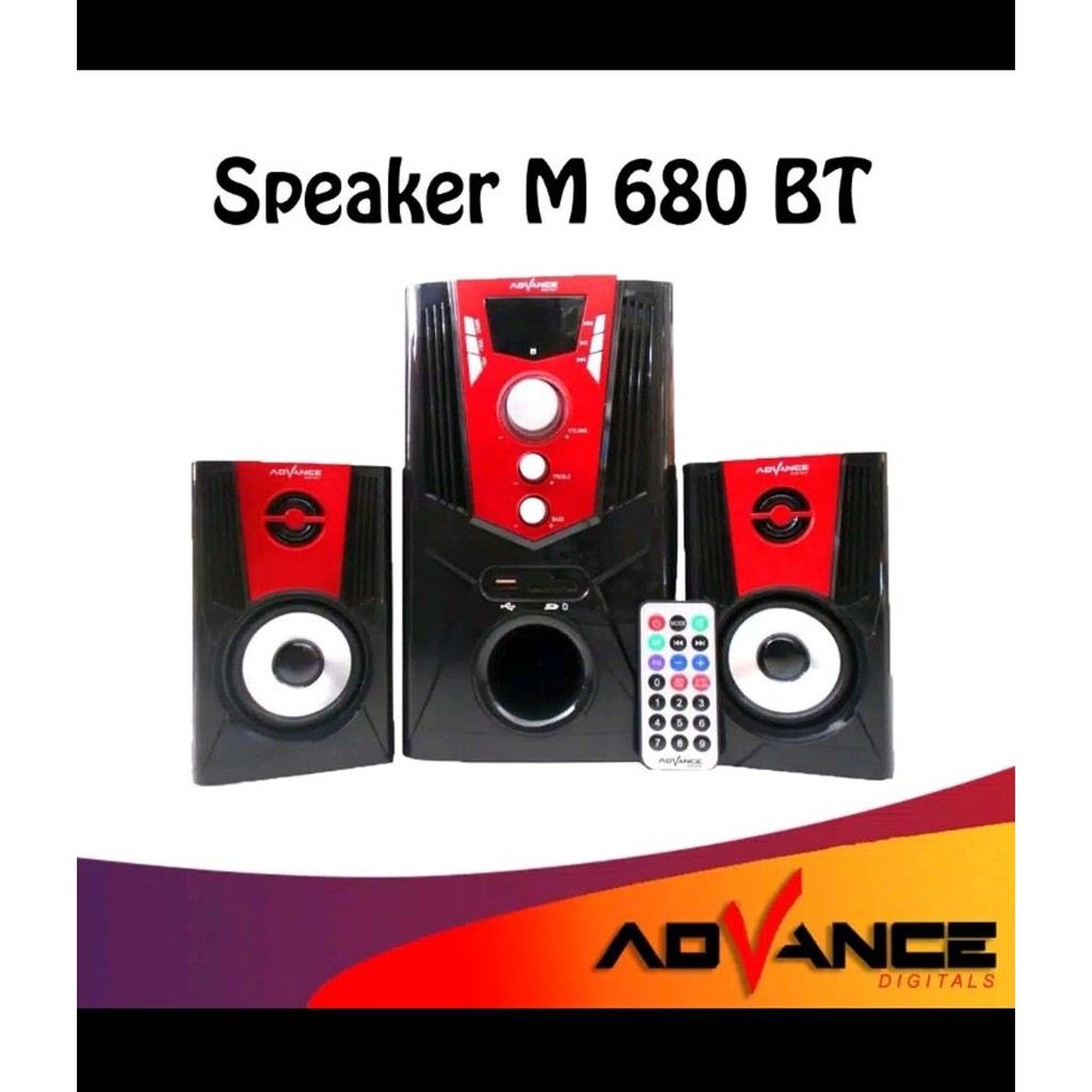 Speaker Advance M680BT Speaker Bluetooth Subwoofer M680 BT