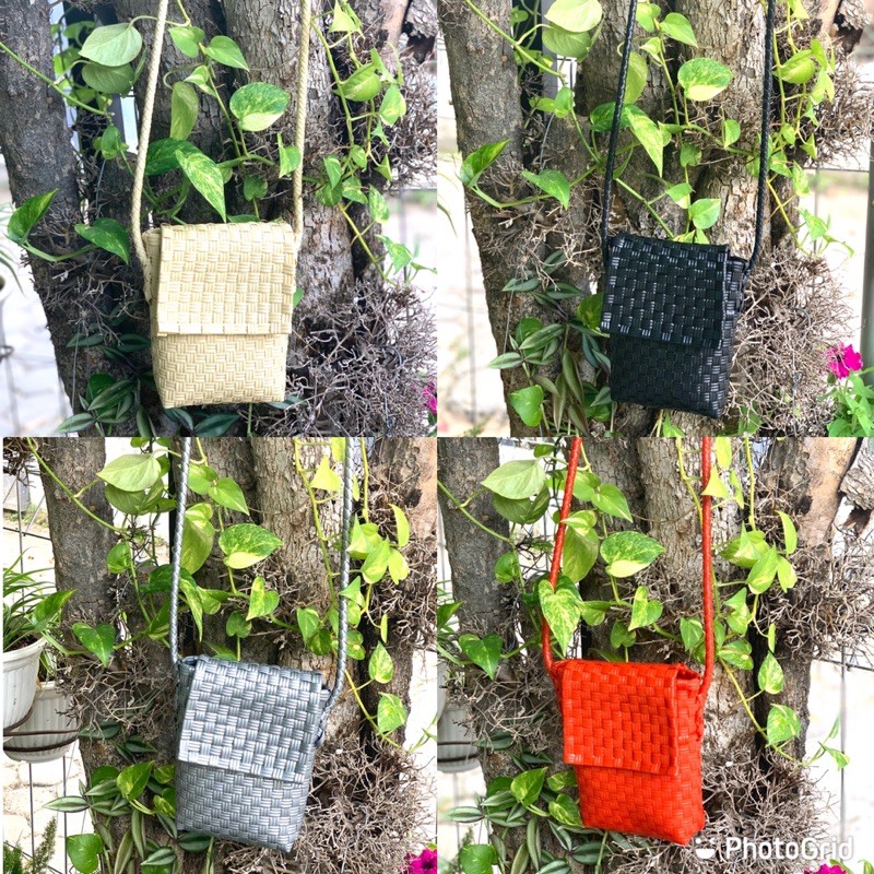 Sling Bag Anyam plastik jelly