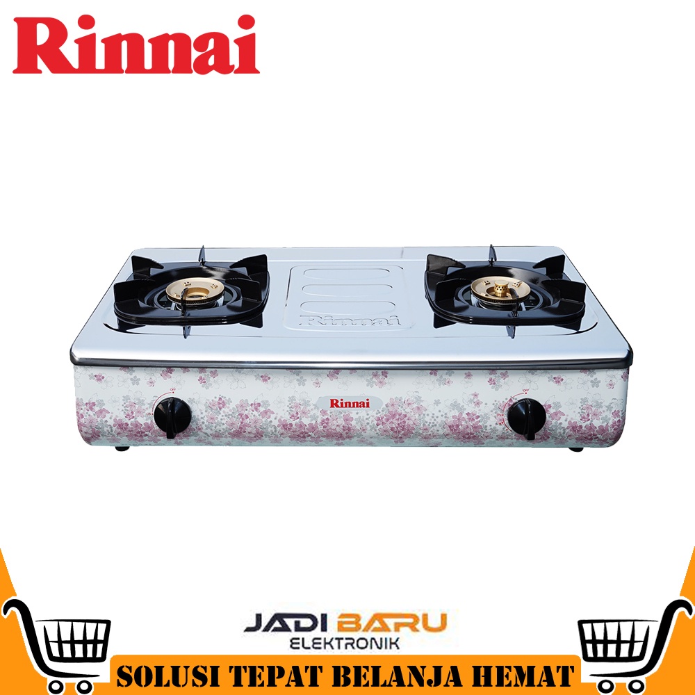 RINNAI KOMPOR GAS 2 TUNGKU RI 712AF / RI712AF / RI 712 AF 2 TUNGKU GARANSI RESMI