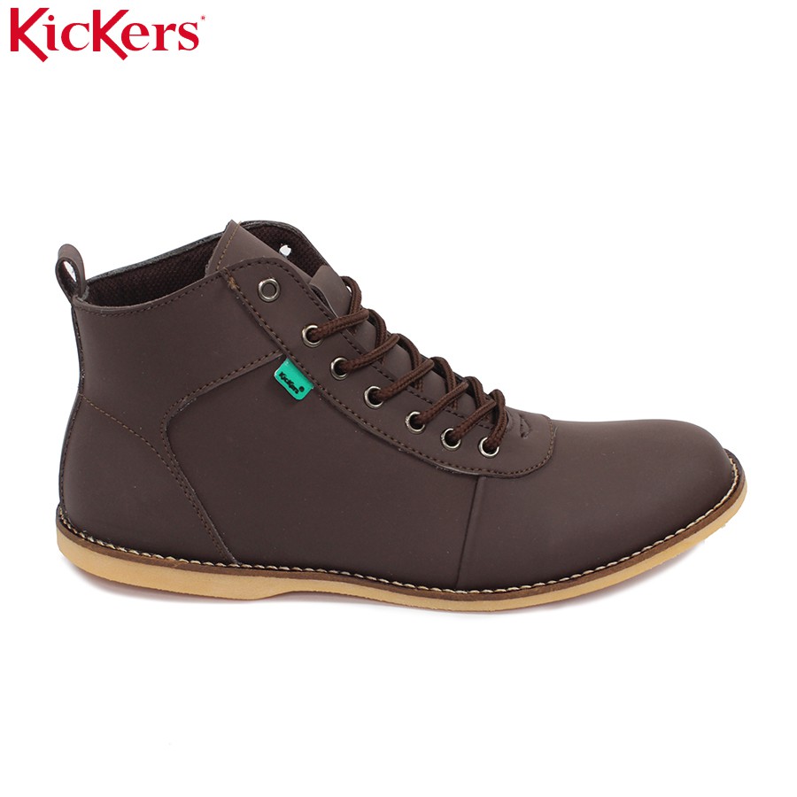 MS SHOP - BIG SALE - Sepatu Semi Boots Pria Kickers Bandit Coklat Kasual Bots Kikers Keren Kuliah