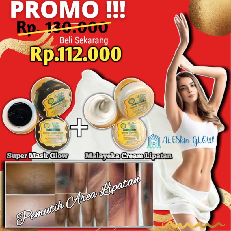 PAKET HEMAT CREAM MASKER PEMUTIH KETIAK dan Selangkangan Ampuh Bokong Pantat Siku Wajah Lutut Hitam