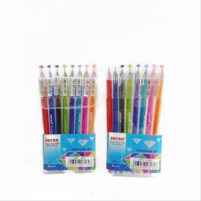 

Color Gel Pen / Pulpen / Pena Joyko GPC-309S / 1 Set 8 Warna / 0.5 mm