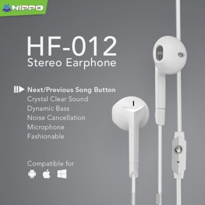 MF. Hippo Handsfree HF 012   Original Produk Hippo HF 12 Supper Bass Limited