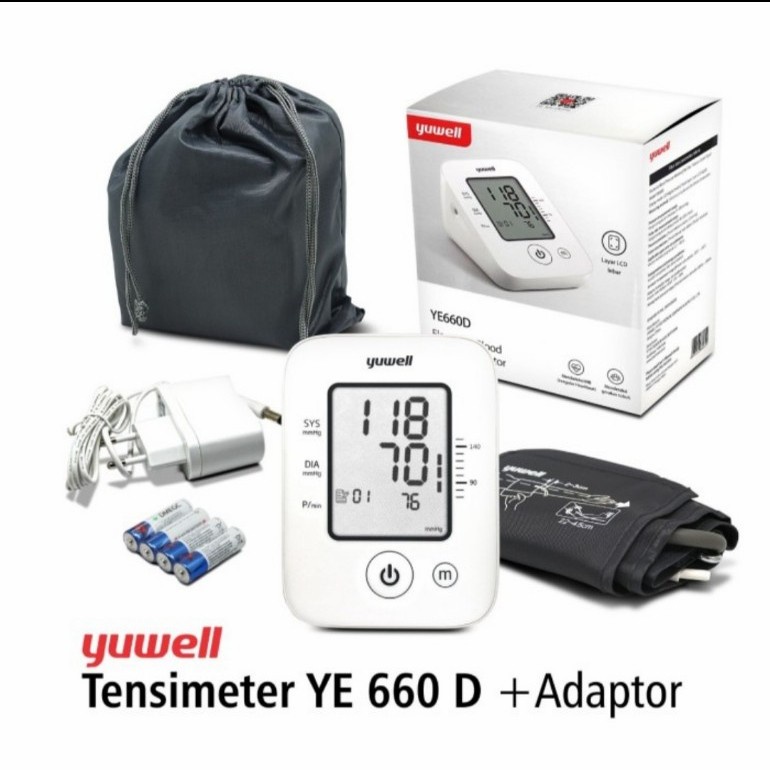 Tensimeter Digital Intellisense Yuwell / Alat Ukur Tekanan Darah dan Oksigen