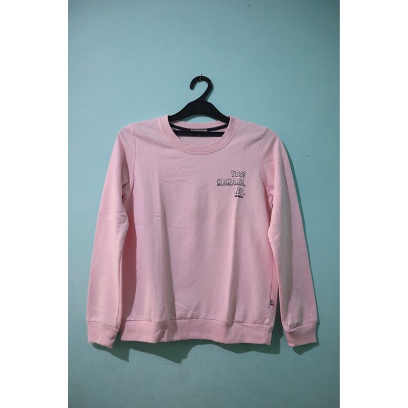 [Preloved] Matahari NEVADA | KAOS LENGAN PANJANG WANITA PINK | SWEATER WANITA