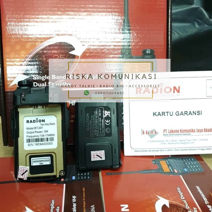 HT RADION RT 201 VHF SINGLEBAND - HT RADION RT-201 VHF