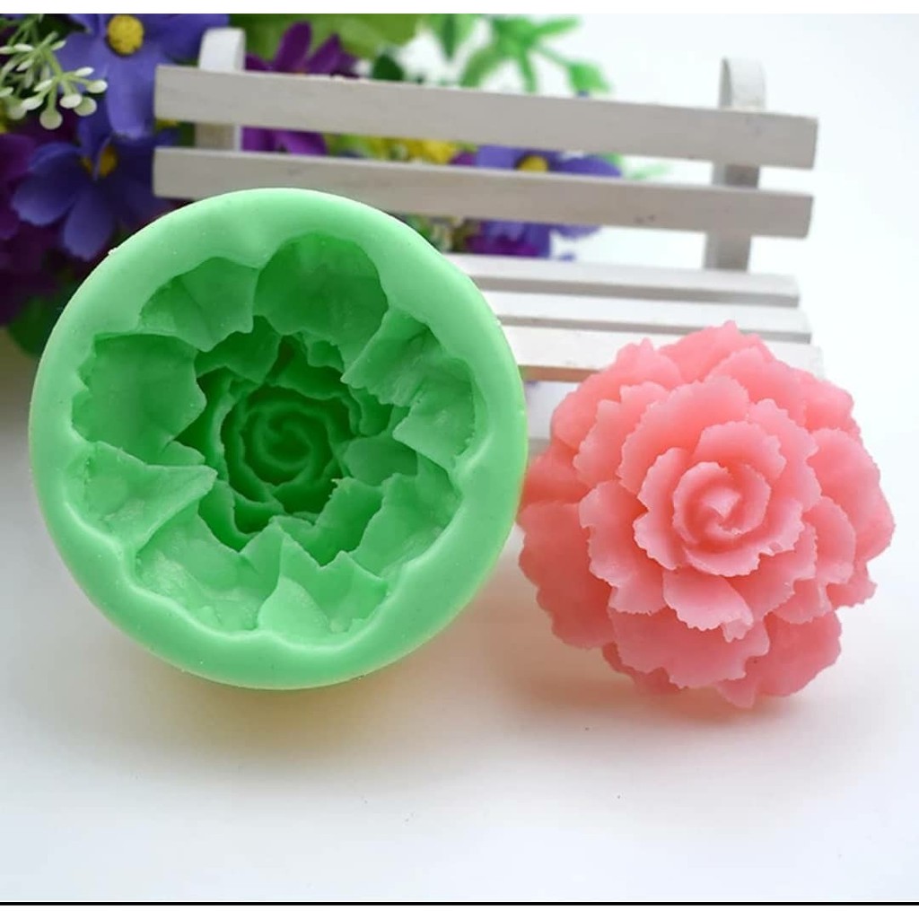 Cetakan puding coklat bunga krisan besar