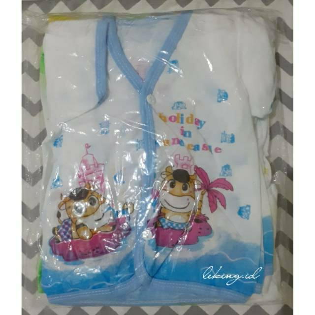 12 PCS ( 1 LUSIN ) BAJU BAYI LUSINAN LENGAN PENDEK