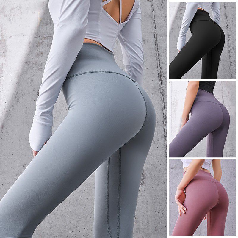 Legging Yoga Olahraga Sport Import High Waist Polos Wanita 9901