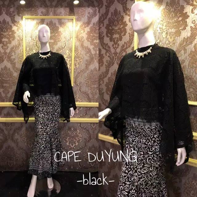 KEBAYA MODERN SET CAPE DUYUNG STELAN CAPE BRUKAT ROK DUYUNG KEBAYA JUMBO KEBAYA BRUKAT ROK MERMAID