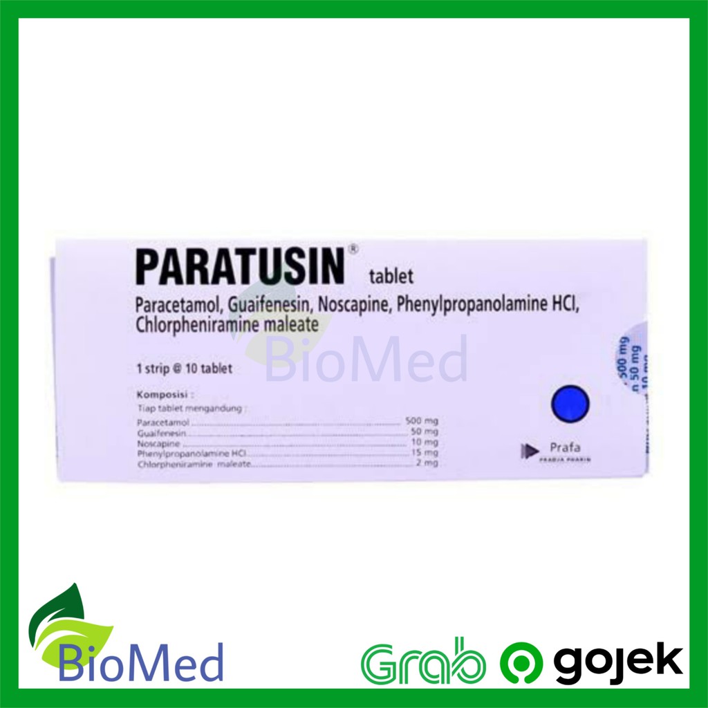 PARATUSIN TABLET - Obat Pusing Flu Batuk Pilek Demam