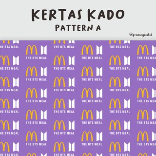 kertas kado BTS MEAL x MCD (ukuran A3+) / the bts meal mcdonalds butter