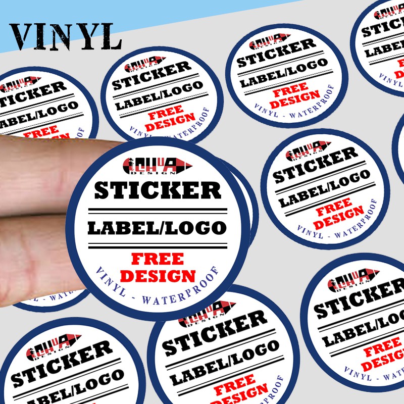 PROMO Stiker  Label VINYL Waterproof METERAN sesuaii 