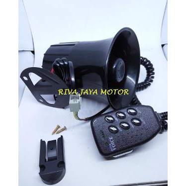 KLAKSON TOA POLISI 6 SUARA 12V KELAKSON HORN POLICE MIC SIRINE PATWAL Terlaris