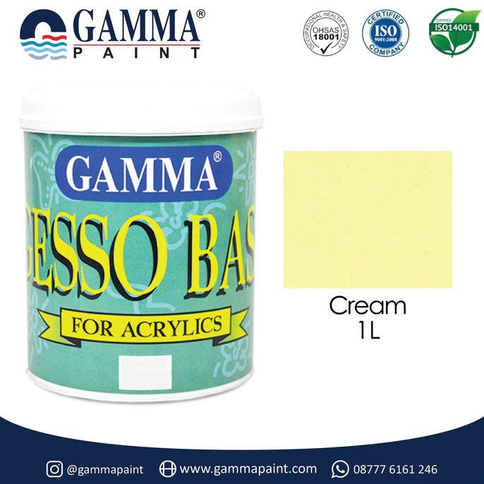 Gamma GESSO BASE - CREAM - Cat Tembok Semi Gloss 1L