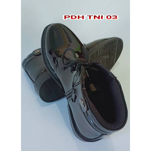 TSK Sepatu PDH TNI 03 KILAP TALI HIDUP (Anti Semir)