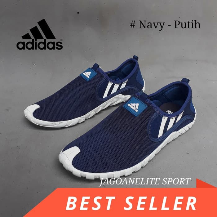 Sepatu Adidas Slip On Pria Jawpaw Sneakers Sepeda Santai Aeroprene - AbuAbu 38