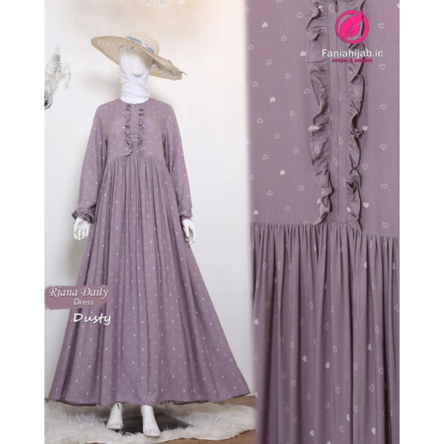 Ready Siap Kirim ❤️ Riana Daily Dress by Fania Hijab