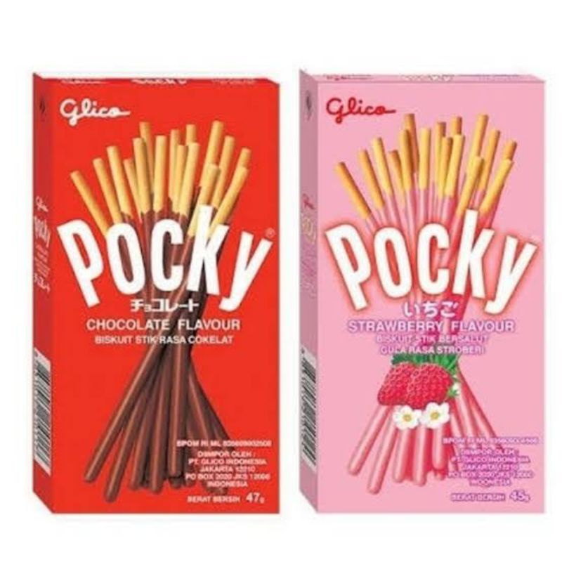 

Pocky Snack Stik Biskuit Rasa Coklat Stroberi