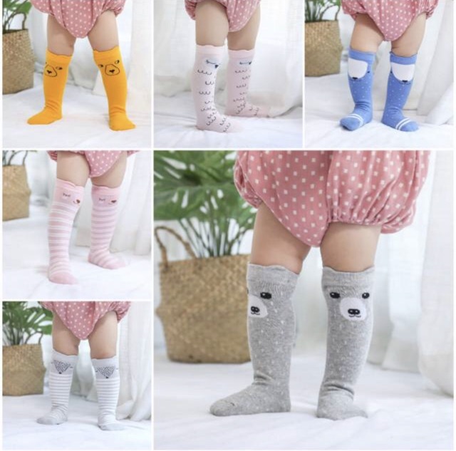 Kaos kaki korea bayi lucu panjang premium import anti slip / BaBy cute socks girl boy unisex