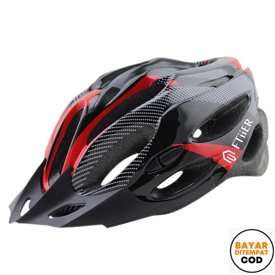 Techdoo Helm  Sepeda  Road Bike Karbon Dengan Visor Untuk 