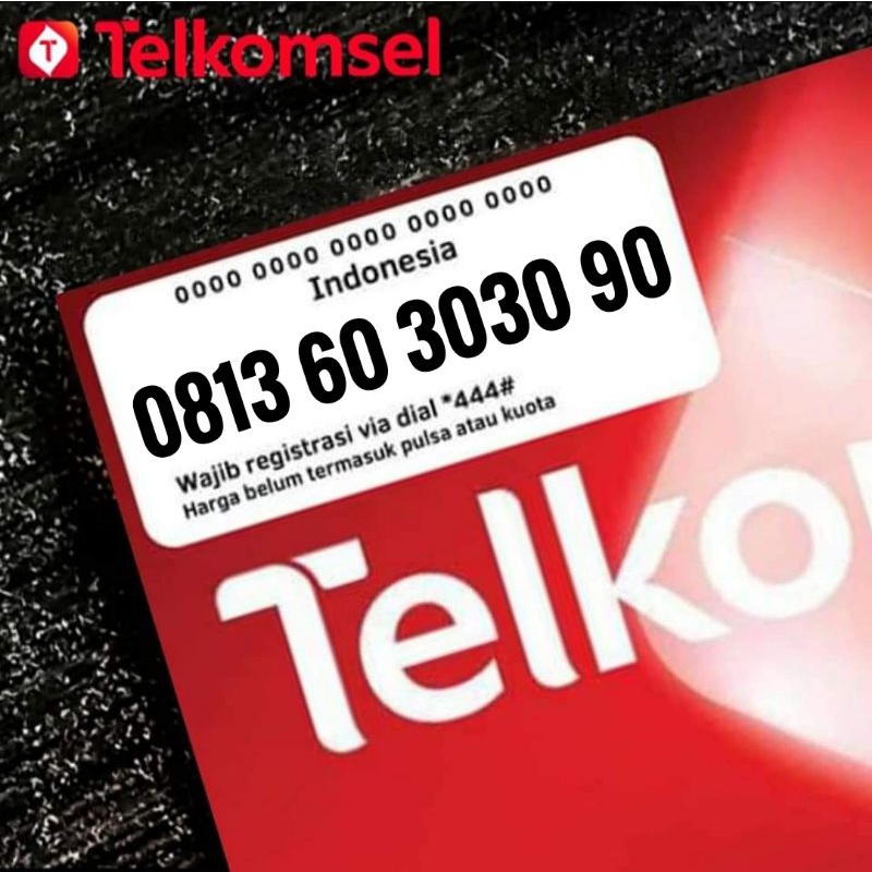 Kartu perdana nomor cantik telkomsel simpati 4G ltr kwartet puluhan AB CBCB DB 60 3030 x0