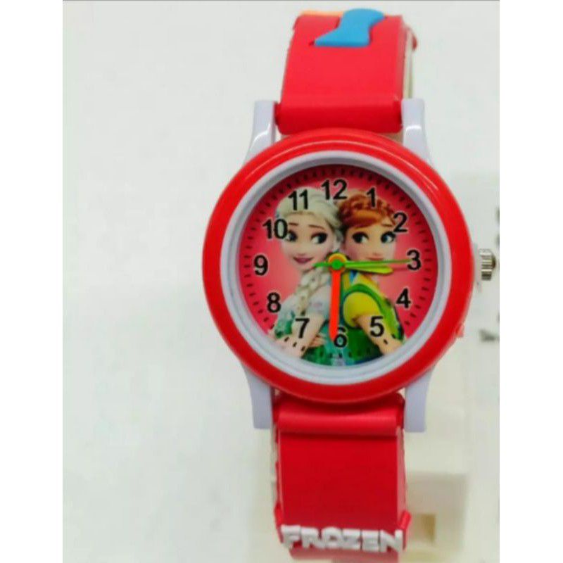 Jam tangan ring karakter frozen jam anak perempuan