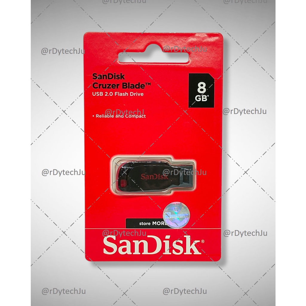 Flashdisk 16GB / 32GB Sandisk Cruzer Blade (CZ50) USB 2.0 ORIGINAL 100% ASLI (GARANSI 5 TAHUN)