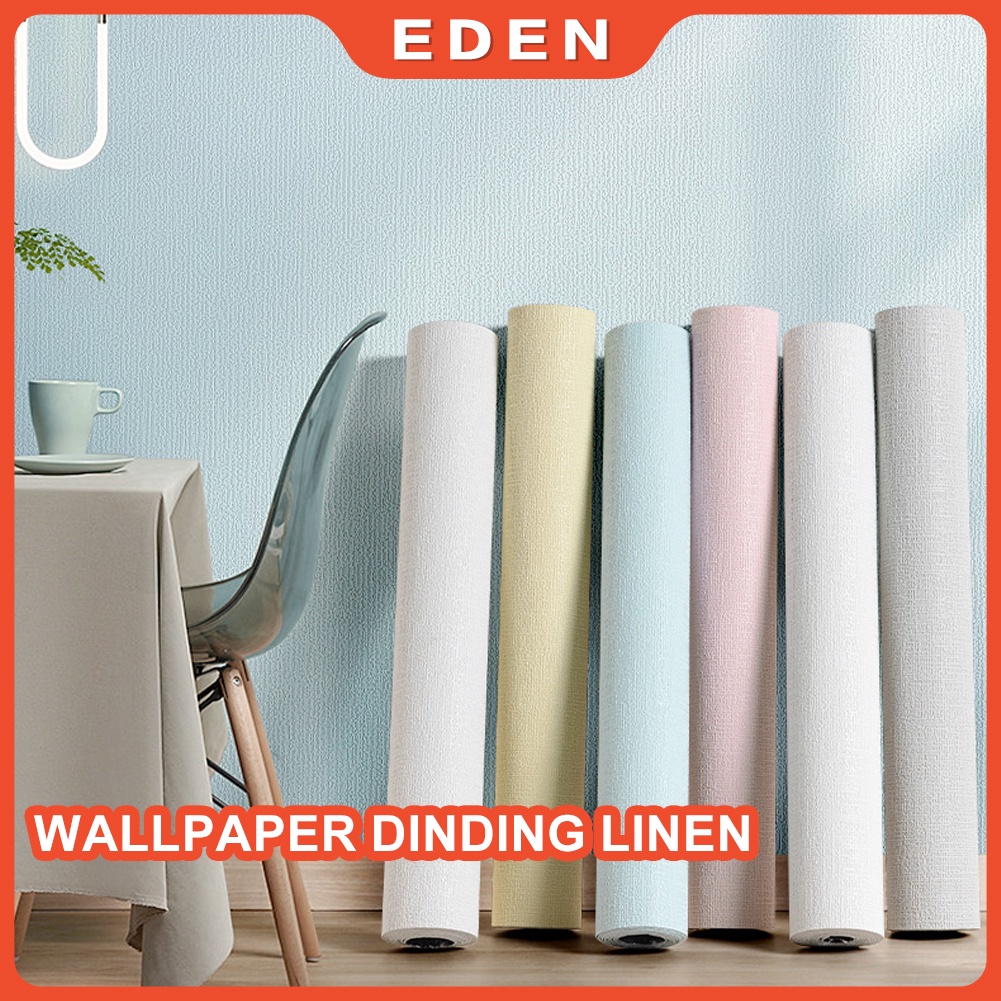 Wallpaper Dinding Linen Roll Walpaper Dinding Stiker Dekorasi Kamar Kelas atas