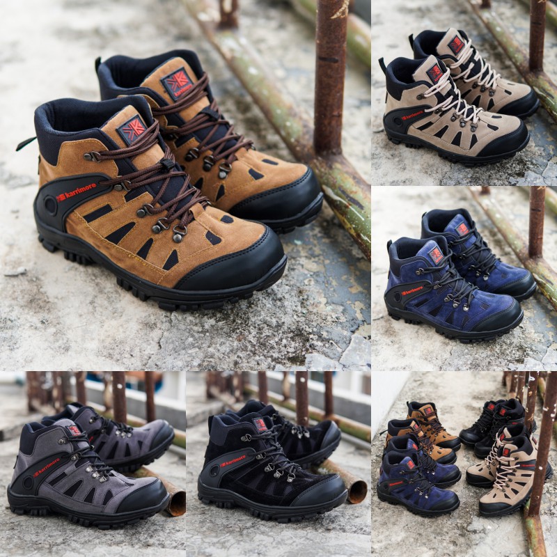 Sepatu Gunung Safety ujung besi Karrimore Sepatu Pria Hiking Boots