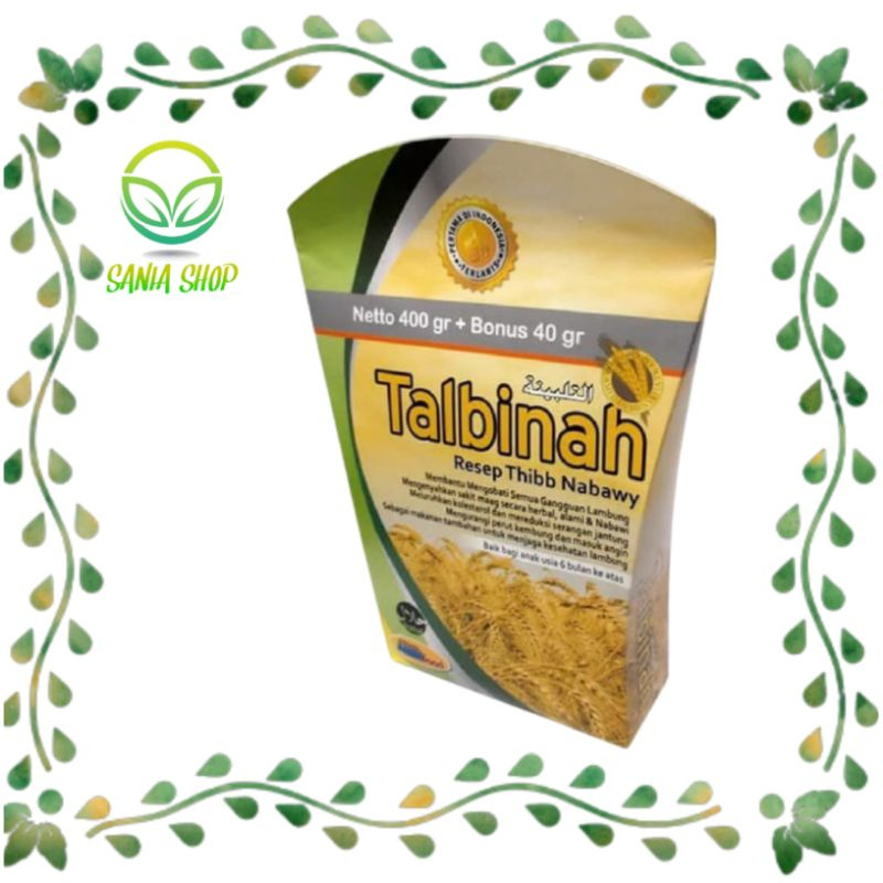 

Talbinah Resep Thibb Nabawy 400gr + 40gr Tepung Gandum Original