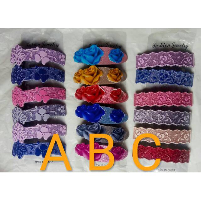 grosir  Jepit rambut otomatis dewasa isi 6 pcs