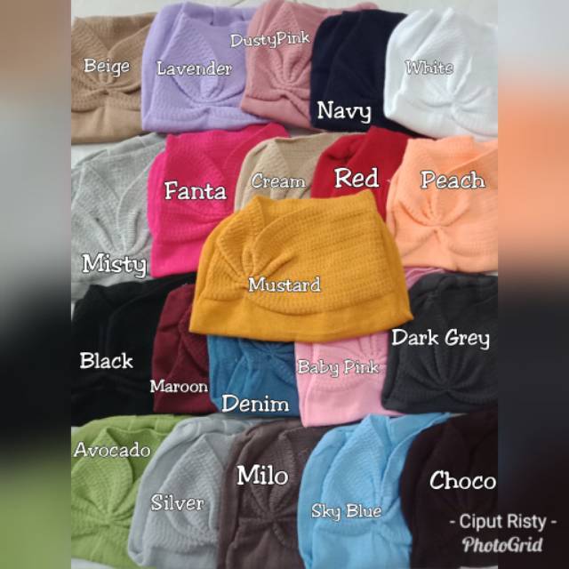 Ciput Risty| Ciput Rajut | Inner Serut | Inner Bandana | Grosir Jilbab